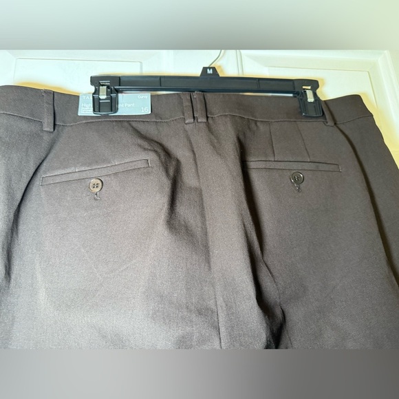 Talbot High Waist Straight Pants Brown Size 16 Curvy NWT Stretch Work Dress - Picture 4 of 6
